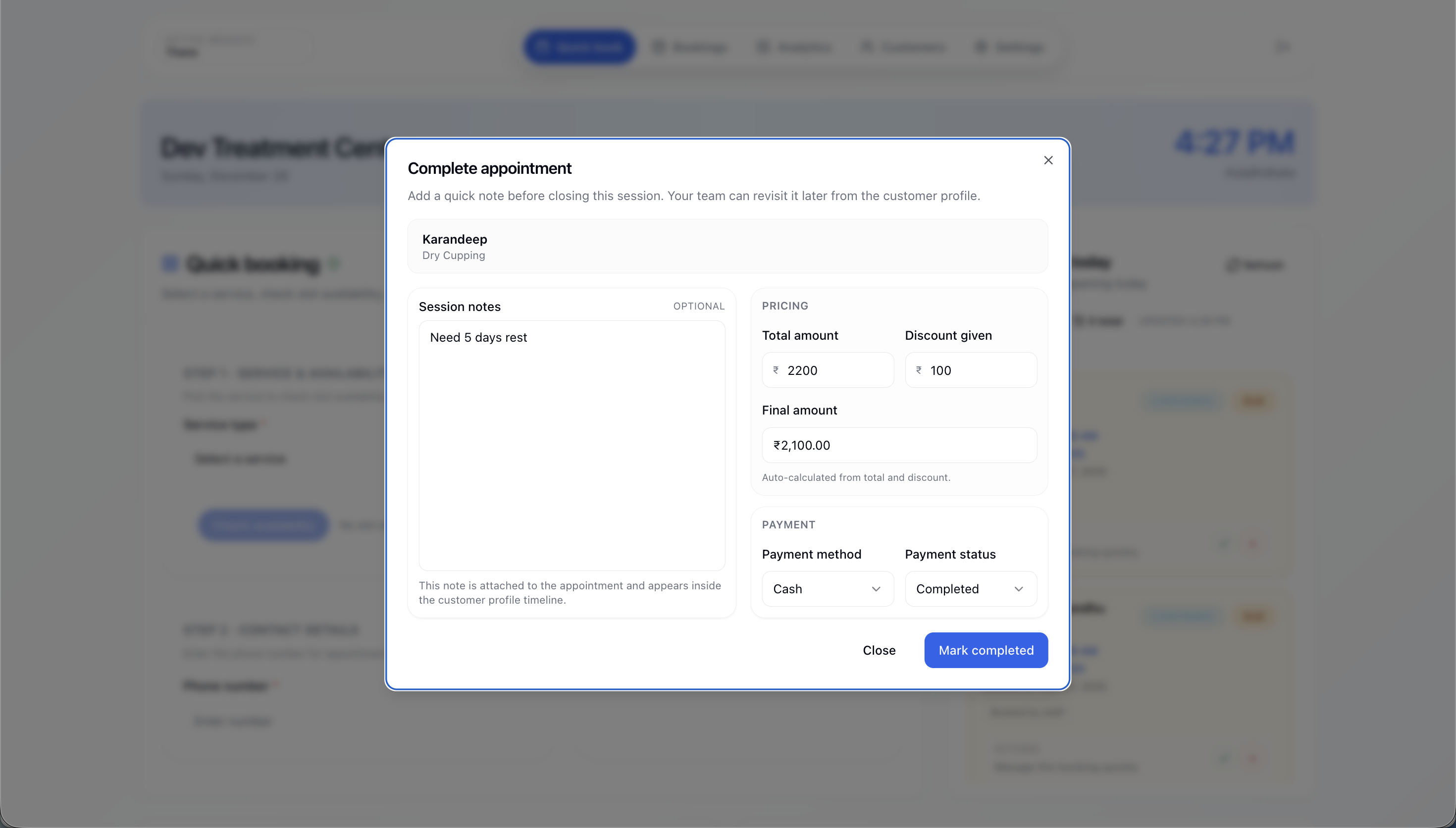 Operations analytics and utilization overview for multi-branch clinics
